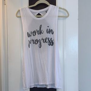 Open back work out tank!
